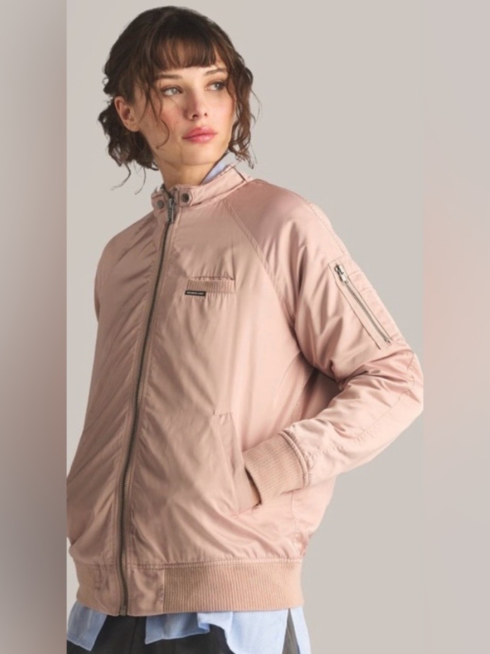 Members Only Med satin Bomber Jacket
